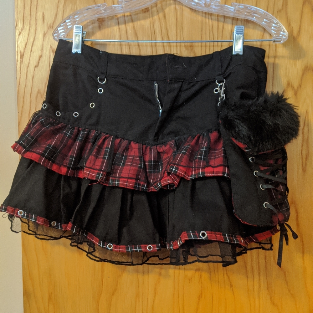 Skirt and leg warmers gothic